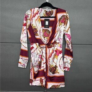 Fashion Nova Multicolor Wrap Dress